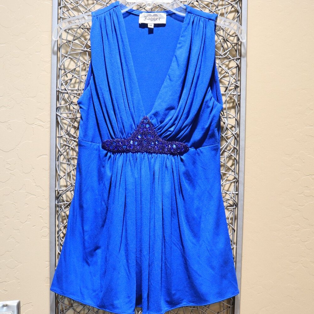 Jagger beaded sleeveless top